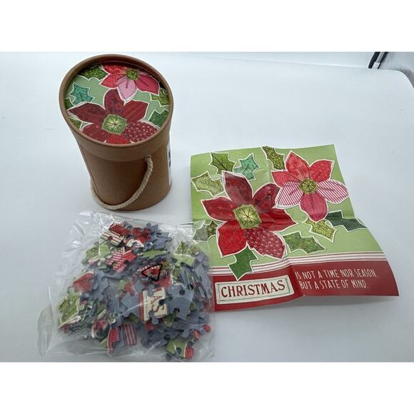 Lori Siebert Jigsaw Puzzle 81 Pieces - Pointsettia - Picture 1 of 3